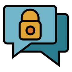 Poster - encrypted message vector icon