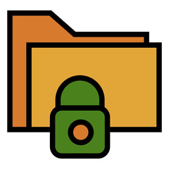 Poster - secure data vector icon