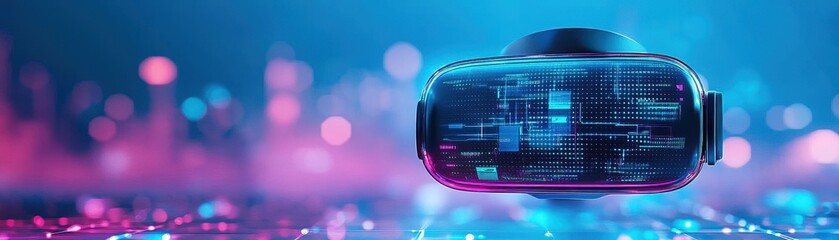 Aufkleber - Innovative virtual reality headset designed for immersive experiences in gaming and interactive entertainment