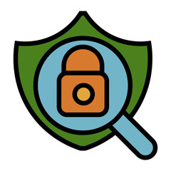 Poster - security scanner vector icon
