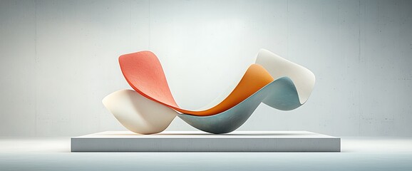 Poster - Abstract form with three colors