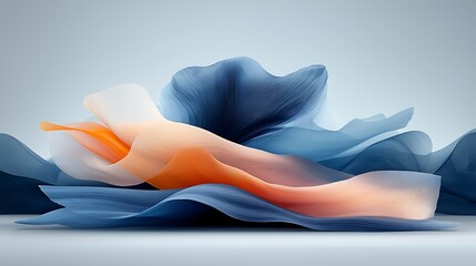 Poster - Abstract shapes in soft colors