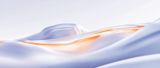 Wall Mural - Abstract Flowing Shapes with Warm Glow