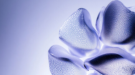 Wall Mural - Abstract Blue Textured Flower