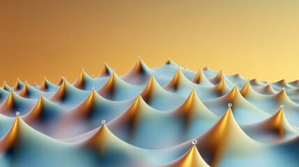Wall Mural - Abstract Wavy Surface with Gradient Colors