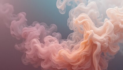 Poster - Swirling colorful smoke movement abstract background digital art ethereal environment close-up view fluid composition for creative projects