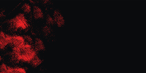 Wall Mural - Black red grunge texture vector background. Old wall. Textured template for design. Embossed painted stucco wall