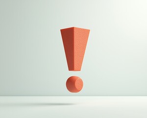 Poster - Coral exclamation mark