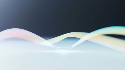 Wall Mural - Abstract Flowing Light Waves