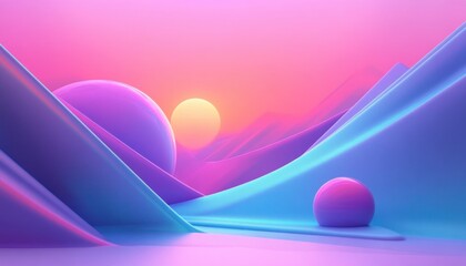 Poster - Dynamic Abstract Fluid Geometry Sporty Liquid Patterns in Vibrant Background