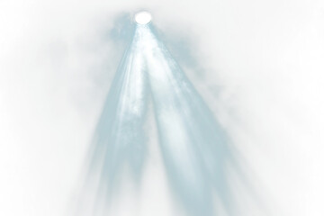 Poster - Spotlight beam cutting through smoky darkness.