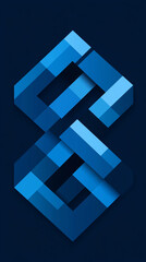 Wall Mural - logo, background with geometric shapes