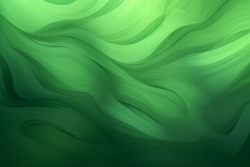 Poster - Smooth green waves create a serene background, evoking calm and tranquility in a natural setting