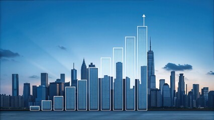 Poster - Skyline Bar Chart Representation in Gigapixel Quality Version 2