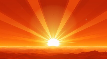 Poster - Creative sun background design for graphic projects with minimal details and high quality