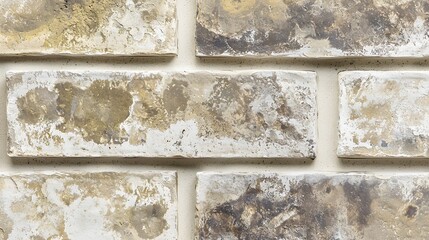 Poster - Close-up of a colorful brick wall covered in various paints creating a vibrant and artistic texture for design