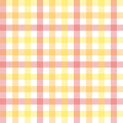 Wall Mural - gingham seamless pattern.checkered tartan plaid repeat pattern in red orange yellow.geometric vector