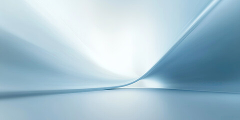 Wall Mural - futuristic abstract background. soft blue color tone. smooth light, abstract shape, curve line, fade