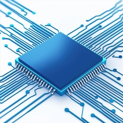 Poster - Futuristic Semiconductor Manufacturing Technology with Circuit Board Design and Enhanced Automation Features