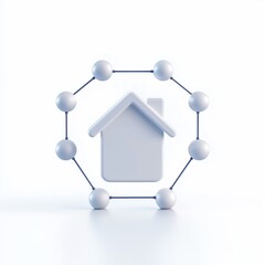 Poster - Conceptual Representation of a Smart Home Network with Interconnected Devices and Technology Elements