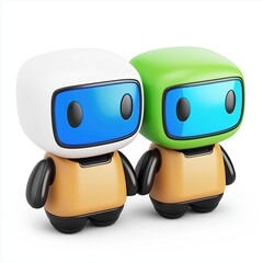 Poster - Futuristic Robotic Workers in Modern Warehouse Using AI Technology for Enhanced Efficiency and Productivity
