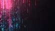 © Azimo - Abstract Digital Data Stream: Neon Pink and Cyan Binary Code