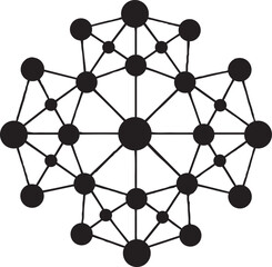 Poster - Abstract complex network graphic showcasing interconnected nodes.