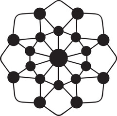 Poster - Abstract complex network graphic showcasing interconnected nodes.