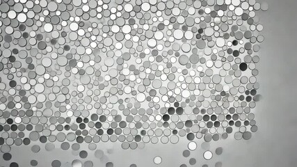 Poster - modern halftone design with white and grey circles for web layout generative ai