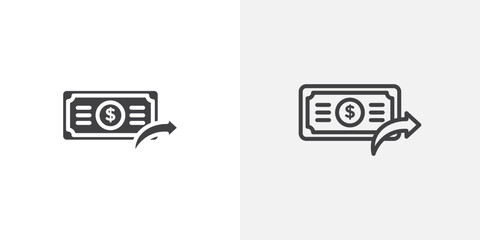 Poster - Send money Icon set. vectors for apps and website designs