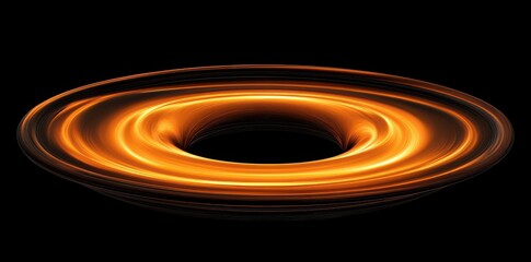 Poster - An artistic illustration of a glowing ring around a dark center