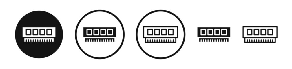 Memory icon set. vector icons for apps and website ui design