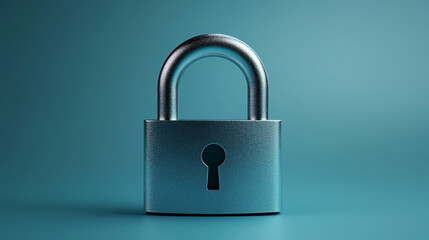 Poster - Safety concept, Closed Padlock on digital, cyber security, blue abstract hi speed internet technology vector background illustration. 