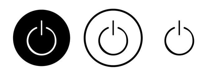 Aufkleber - Power vector icon symbol. illustration sign collection.