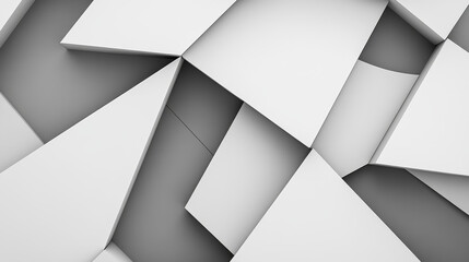 Poster - Abstract gray and white color low poly, vector background, geometric illustration with gradient Triangular for your business design.