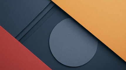 Poster - Grey geometric abstract vector background with copy space