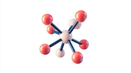 Poster - Vector illustration. Atom, molecule icon.