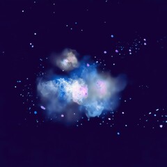 Wall Mural - abstract cosmic explosion animation isolated asset, transparent 4k video, alpha channel, prores 4444