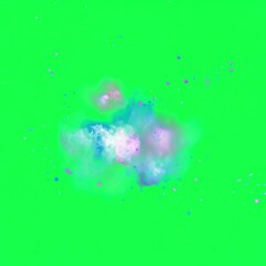 Wall Mural - abstract splash animation, transparent 4k video, green screen
