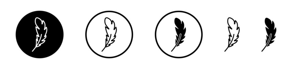 Aufkleber - Feather vector icon symbol. illustration sign collection.