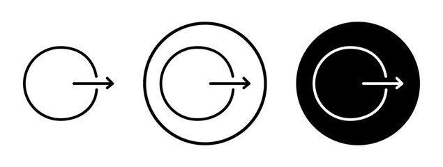 Fototapete - Log Out vector icon symbol. illustration sign collection.