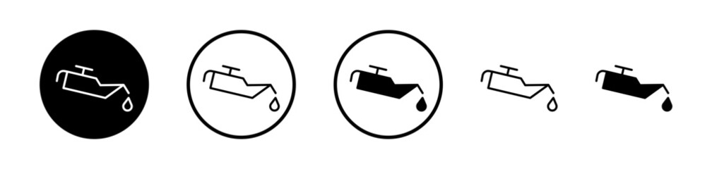 Aufkleber - Oil can vector icon symbol. illustration sign collection.