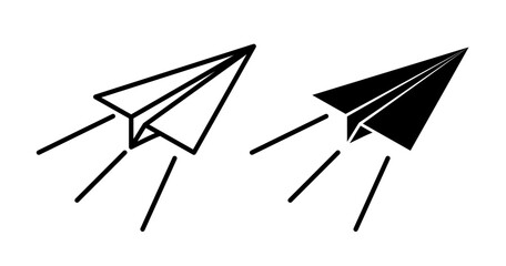 Poster - Paper plane vector icon symbol. illustration sign collection.