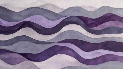 Poster - purple and gray wave vector background