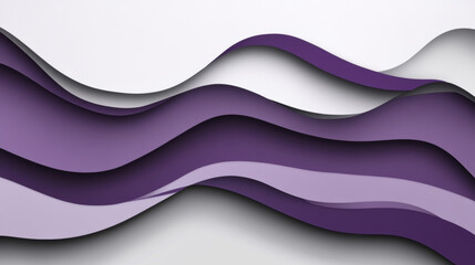 Poster - Purple and gray abstract wave background with place for your text