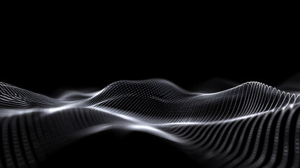 Poster - Polygon abstract background concept of dots and lines connected. with a dark background	
