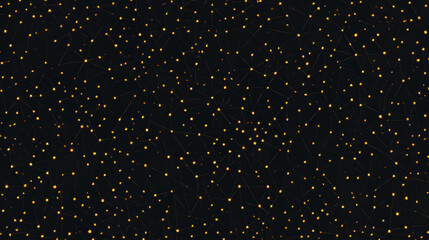 Poster - Polygon abstract background concept of dots and lines connected. with a dark background and empty space.