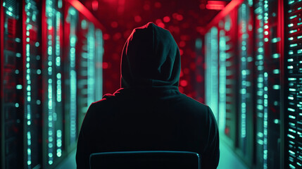 Poster - ai brain system data connecting to analysis , light internet social network background, illustration of global web with link to electric information, cyber with group of security, hacker online to net