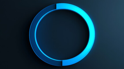Poster - Vector infographic elements template with blue percentage circles