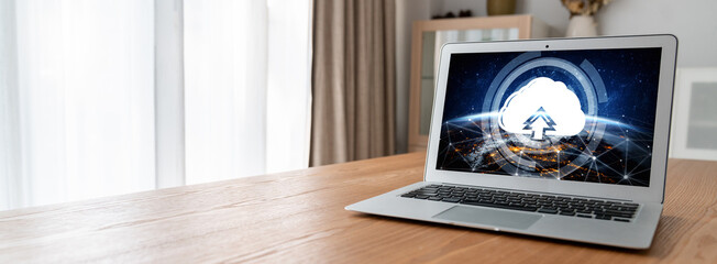 Poster - cloud computing software for modish remote work and personal data storage